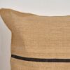 Coussin en lin ancien à rayures noires – Image 8
