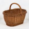 Cesta decorativa de mimbre antigua (c.1930) # 12