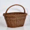 Cesta decorativa de mimbre antigua (c.1930) #9