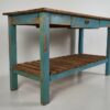 Mesa de cocina antigua de madera maciza (c.1930)