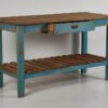 Mesa de cocina antigua de madera maciza (c.1930)