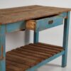 Mesa de cocina antigua de madera maciza (c.1930)