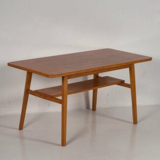 Mesa de centro vintage de madera maciza (c.1960)