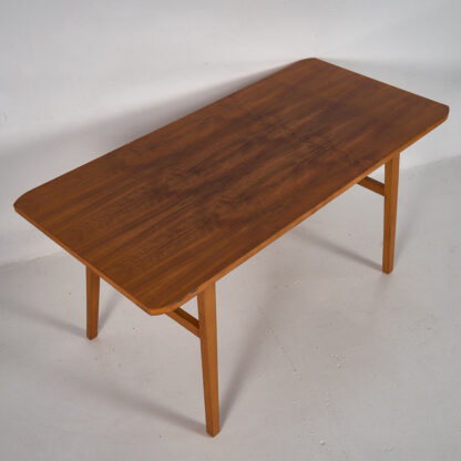 Mesa de centro vintage de madera maciza (c.1960)