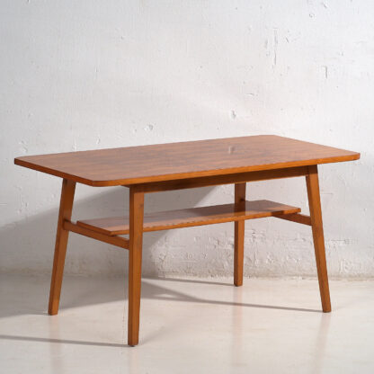 Mesa de centro vintage de madera maciza (c.1960)