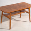 Mesa de centro vintage de madera maciza (c.1960)