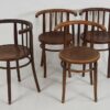 Conjunto de sillas Thonet con reposabrazos antiguas (c.1900). #2