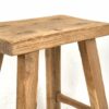 Taburete vintage de madera natural (c.1960)