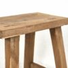 Taburete vintage de madera natural (c.1960)