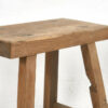 Taburete vintage de madera natural (c.1960)