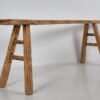 Banco de madera natural de estilo vintage (c.1950)
