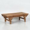 Mesa baja antigua de madera maciza (c.1870)