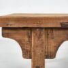 Mesa baja antigua de madera maciza (c.1870)