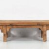 Mesa baja antigua de madera maciza (c.1870)