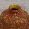 Jarrón antiguo para flores de color naranja (c.1900)