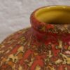 Jarrón antiguo para flores de color naranja (c.1900)