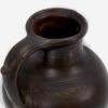 Jarrón decorativo antiguo de cerámica de color negro (c.1900)