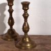Candelero antiguo de latón cromado (c.1900). Conjunto de 2 piezas