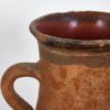 Jarrón antiguo decorativo de cerámica con asa (c.1900) #4