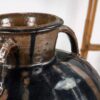 Jarrón de cerámica esmaltada antiguo (c.1850)