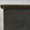 Baúl antiguo de madera maciza de color azul (c.1890)