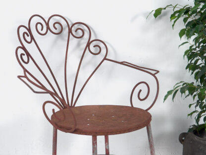 Silla de hierro vintage para jardín (c.1930)