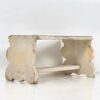 Taburete vintage de madera color blanco (c.1950)