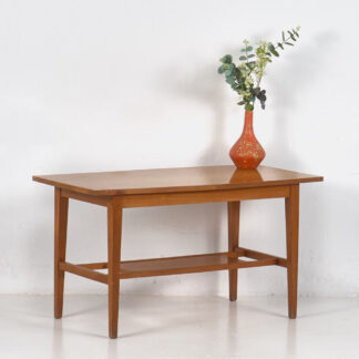 Mesa de centro vintage de madera maciza (c.1960) #2