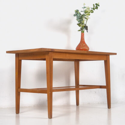 Mesa de centro vintage de madera maciza (c.1960) #2