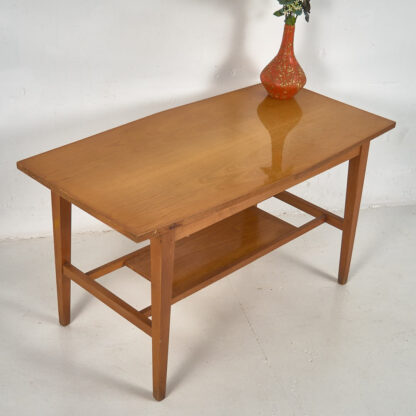 Mesa de centro vintage de madera maciza (c.1960) #2