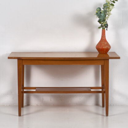 Mesa de centro vintage de madera maciza (c.1960) #2