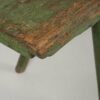Banco para exterior de madera antiguo de color verde (c.1900)