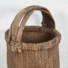Cesta de sauce antigua con asa de madera maciza (c.1900)