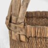 Cesta de sauce antigua con asa de madera maciza (c.1900)