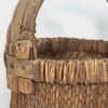 Cesta de sauce antigua con asa de madera maciza (c.1900)