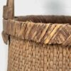 Cesta de sauce antigua con asa de madera maciza (c.1900) #4