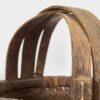 Cesta de sauce antigua con asa de madera maciza (c.1900) #4