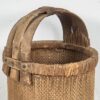 Cesta de pescador antigua con asa de madera maciza (c.1900) #8