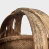 Cesta de pescador antigua con asa de madera maciza (c.1900) #8