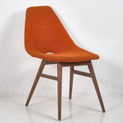 Silla de estilo vintage color naranja (c.1960)