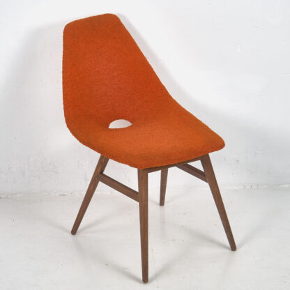 Silla de estilo vintage color naranja (c.1960)