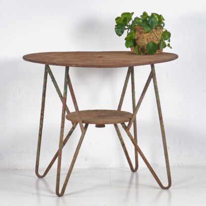 Mesa redonda de jardín vintage (c.1950)