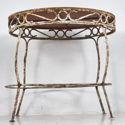 Mesa redonda vintage para jardín (c.1950)