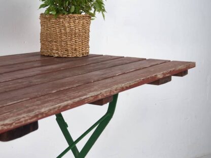 Mesa plegable para jardín de color rojo (c.1950)
