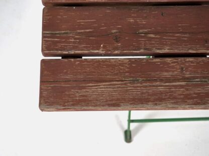 Mesa plegable para jardín de color rojo (c.1950)