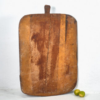 Tabla de cortar grande con mango antigua (c.1920) #15