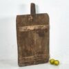 Tabla de cortar cuadrada con mango antigua (c.1920) #5