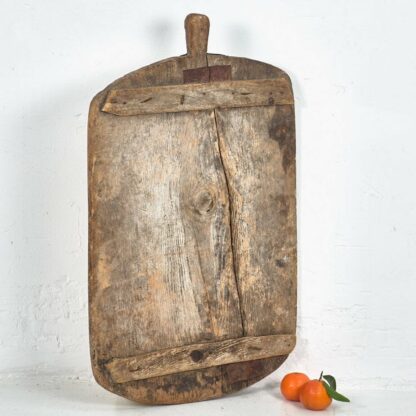 Tabla de cortar grande con mango antigua (c.1920) #7