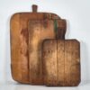 Conjunto de tablas de cortar antiguas rectangulares (c.1920). Conjunto de 3 piezas #3