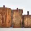 Conjunto de tablas de cortar antiguas rectangulares (c.1920). Conjunto de 3 piezas #3